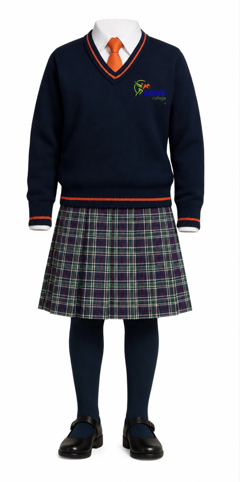 Uniforme de gala de escuela para niña